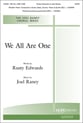 We All Are One SATB choral sheet music cover